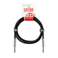 a professional 2-foot balanced patch cable featuring ¼-inch TRS male to ¼-inch TRS male connectors